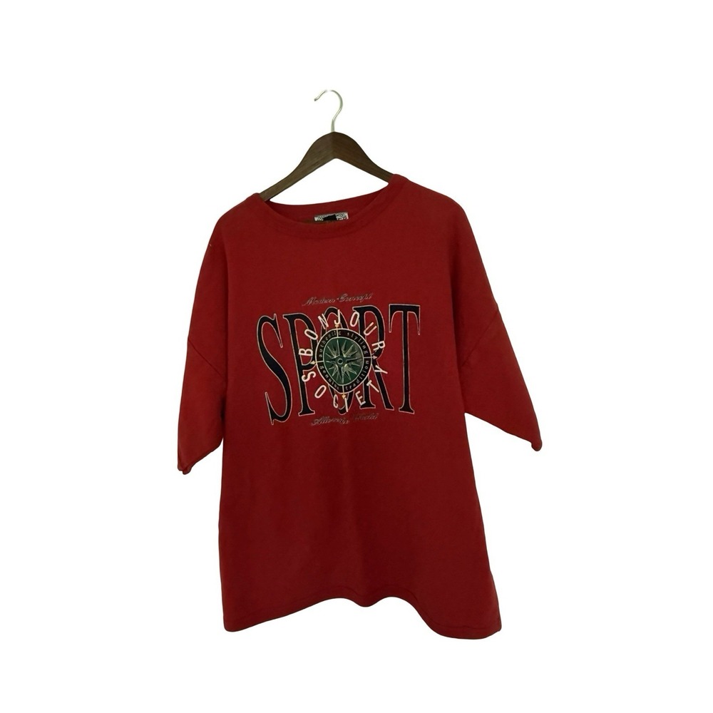Vintage 90s Bonjour International Sweatshirt Crewneck Graphic One Size Y2K 22/24